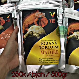 Thức ăn bò sát VIF HẠT TO gói 500gram