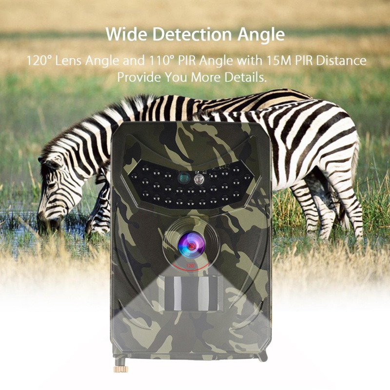 Máy Ảnh 1200 Trò Chơi kiss Hunting Trail 1200 Độc Đáo Thú Vị°Góc Rộng 0 8s Kích Hoạt Thời Gian 940nm IP56 Chống Thấm Nước Màu Đen Cho Wildlife M