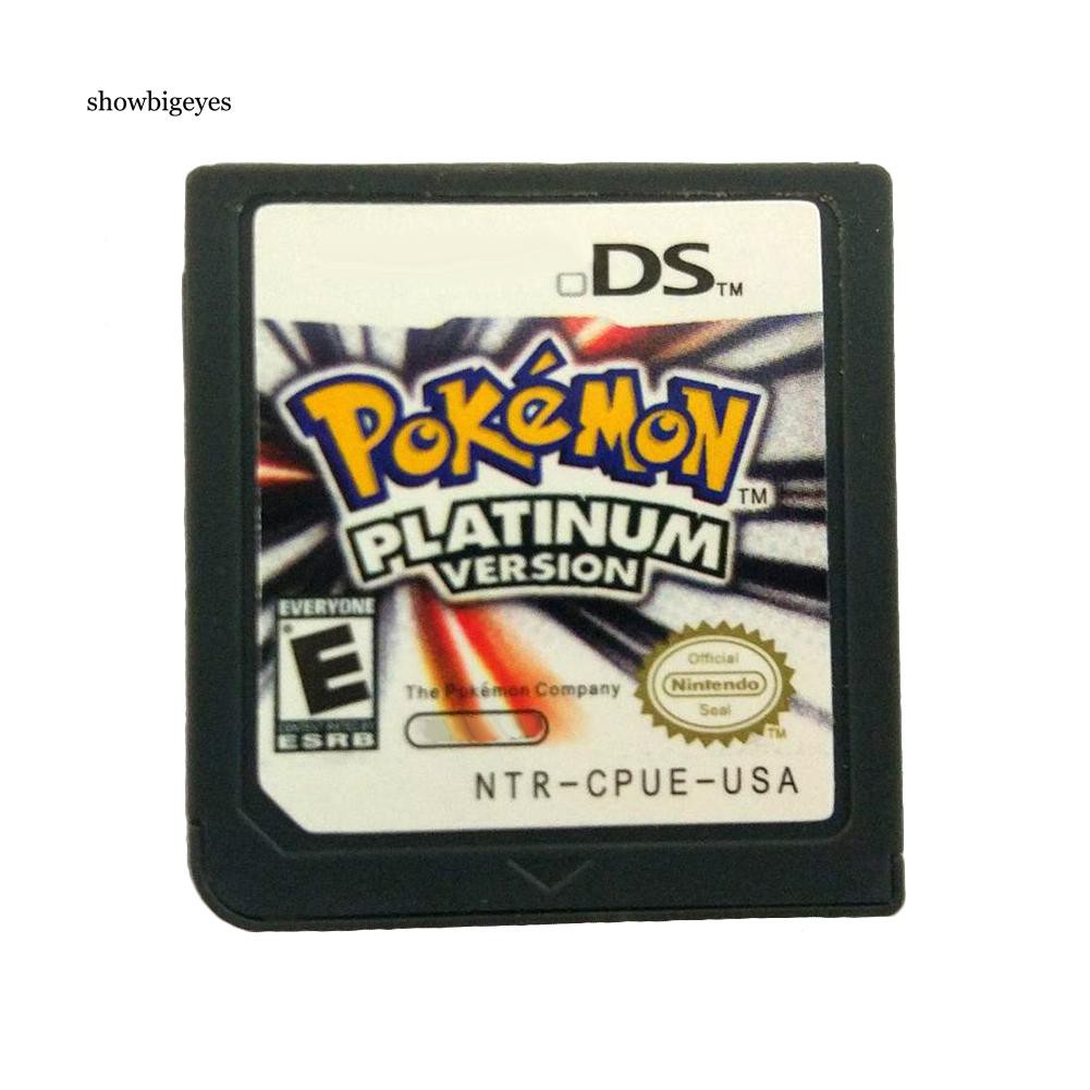 Thẻ game Pokemon Platinum / Pearl / kim cương cho Nintendo 3DS NDSI NDS