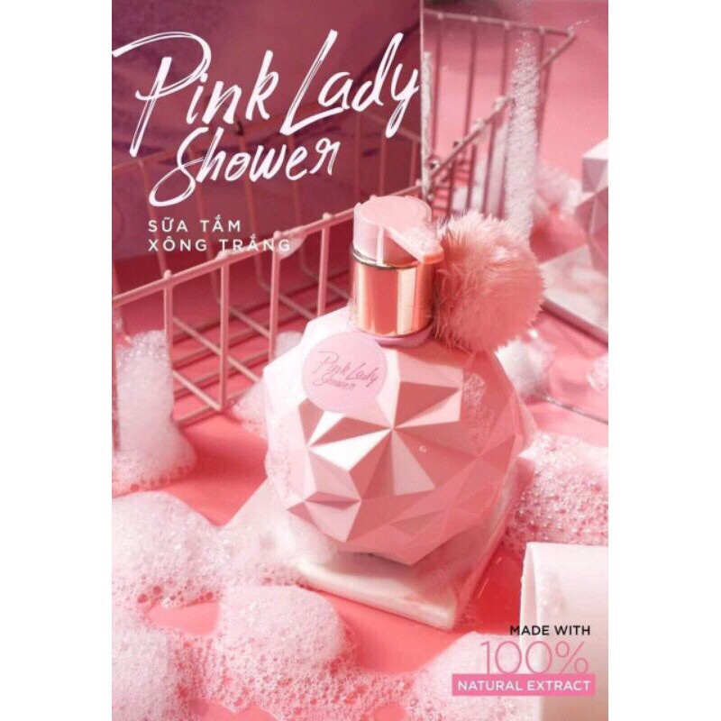 Sữa Tắm Xông Trắng Pink Lady Shower Sáng Mịn Da Toàn Thân - Belle Shop