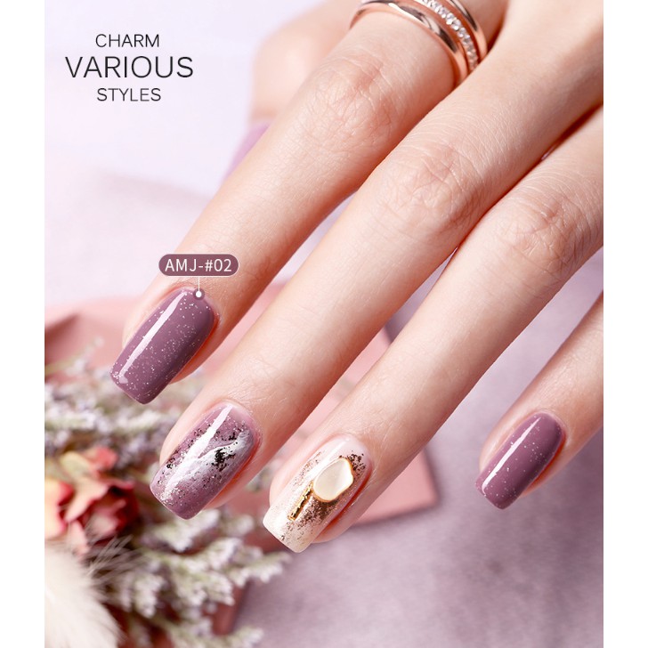 Sơn Gel AS RED | Mã AMJ | Màu Nhũ Cát