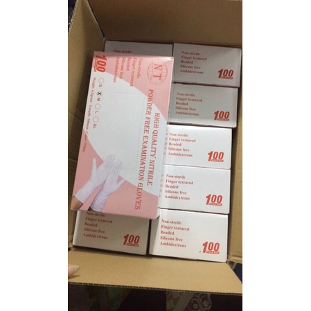 GĂNG TAY KHÔNG BỘT MALAYSIA [ CHỐNG DẦU]