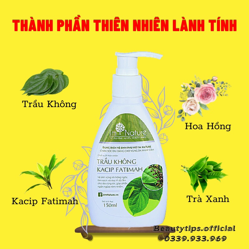 Dung Dịch Vệ Sinh Phụ Nữ Trầu Không I'm Nature 150ml