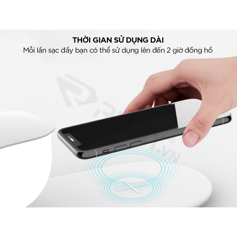 Đèn Ngủ Kiêm Sạc Không Dây Đa Năng 2IN1 XIAOMI HUIZUO, Độ Sáng Ấm, Thiết Kế Hiện Đại, Chế Độ Bất Tắt Thông Minh