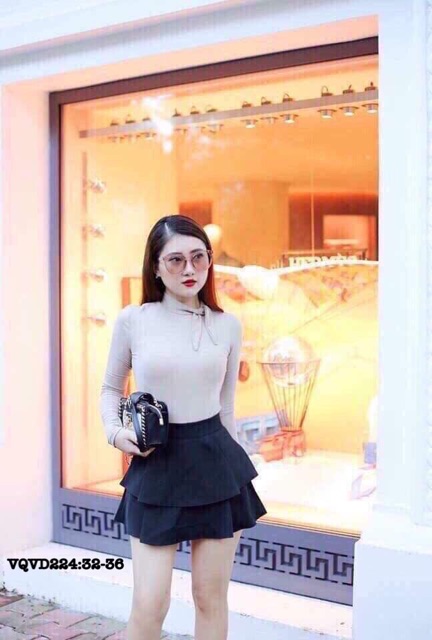 Bigsize Quần váy tầng VQVD224 (32-36)