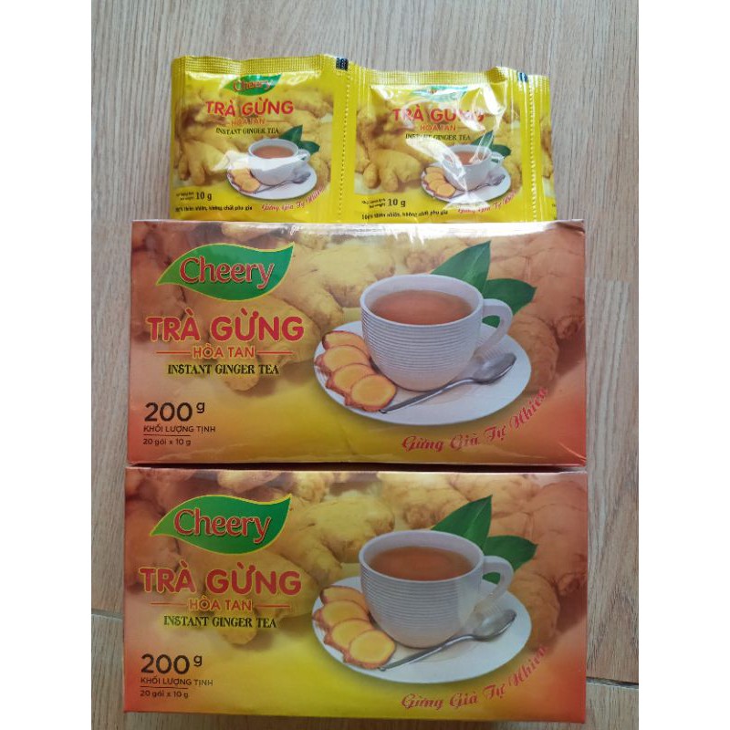 Trà Gừng Hòa tan Cheery 200gr.