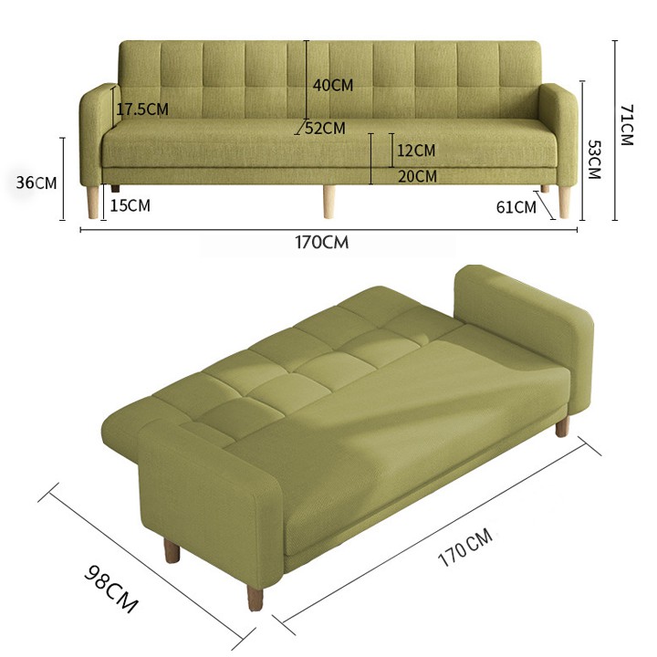 Sofa ghế đa năng, ghế sofa chuyển đổi giường nằm linh hoạt , thông minh 170*98cm