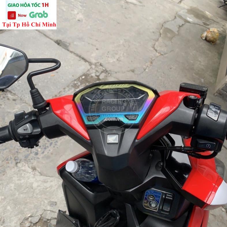 Ốp Viền Đồng Hồ Titanium Vario Click 2018-2020 Dán Sẵn Keo 3M