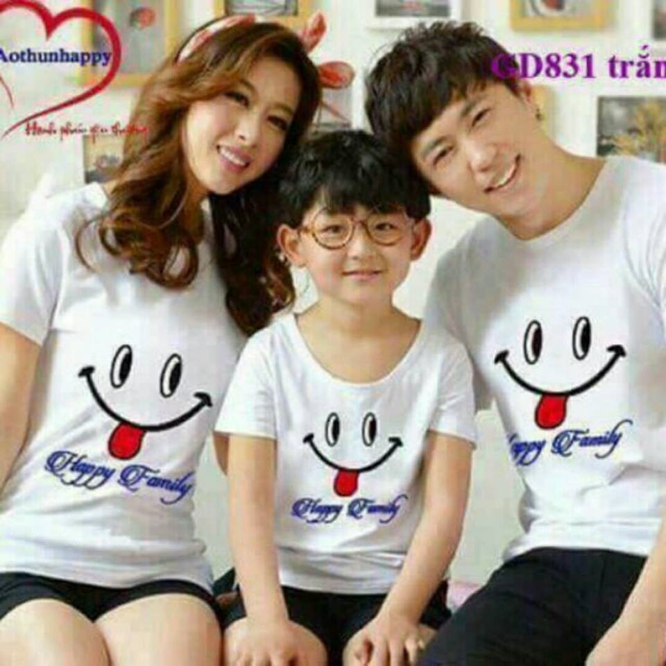 Áo gia đình mặt cười