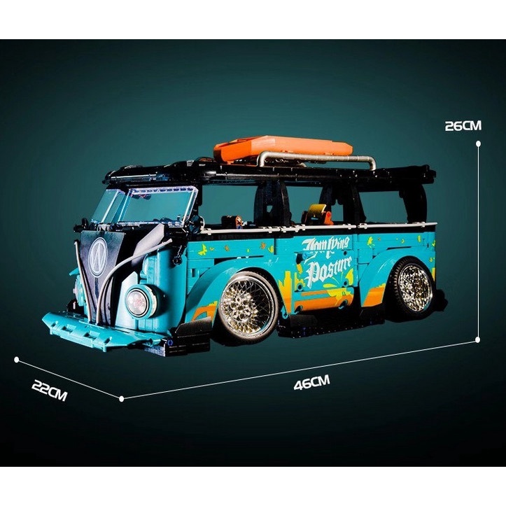 （CÓ SẴN) Đồ chơi lắp ráp mô hinh TECHNIC 10510 volkswagens xe buýt kiểu mới