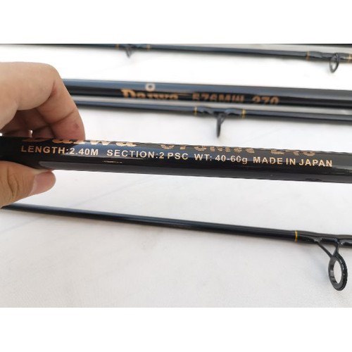 Cần Câu Cá 2 khúc cao cấp DAIWA 576 , siêu khỏe , ngọn 3li8 , chuyên lăng xê ngâm , tải chì 40-60gram , cacbon toàn thân