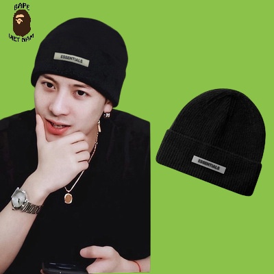 [HypeBeast] Mũ len Essentials FOG, Nón Len Essentials Fear Of God 3 màu Đen, Xám, Kem BapeVN