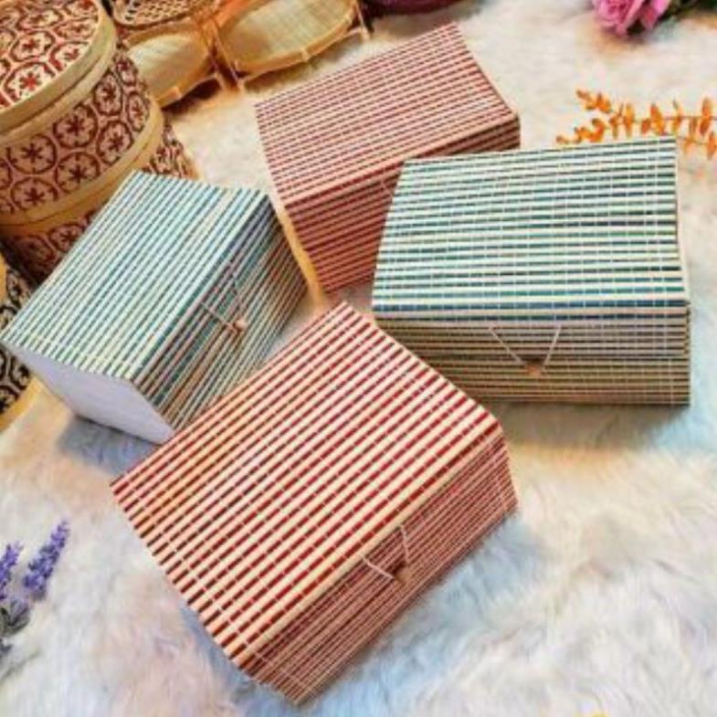 Tre tự nhiên- Hộp đựng quà bằng tre hộp tre đựng quà tặng -Mây tre đan việt