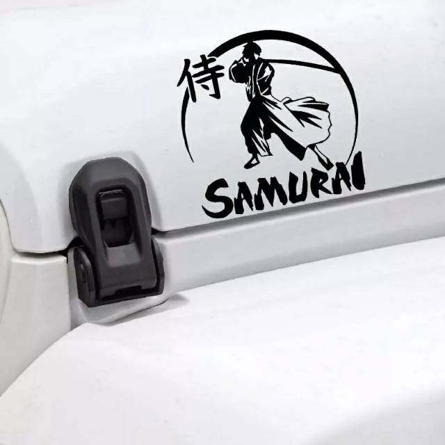 Miếng dán trang trí xe hơi/mũ bảo hiểm/máy tính xách tay hình Ninja samurai