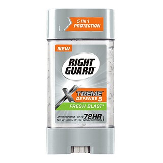 Lăn gel khử mùi nam Right Guard Xtreme Defense 5 Antiperspirant Deodorant Gel Fresh Blast 113g thumbnail
