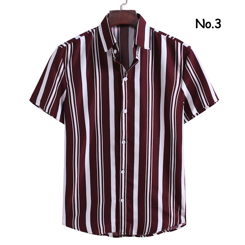 Áo Sơ Mi Tay Ngắn Kẻ Sọc Thời Trang Cho Nam | BigBuy360 - bigbuy360.vn