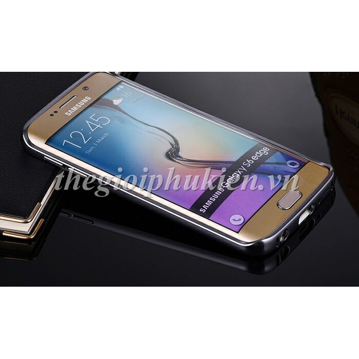 [Giá rẻ nhất ] Ốp lưng Samsung Galaxy S6 Edge, S6 Edge Plus tráng gương viền kim loại