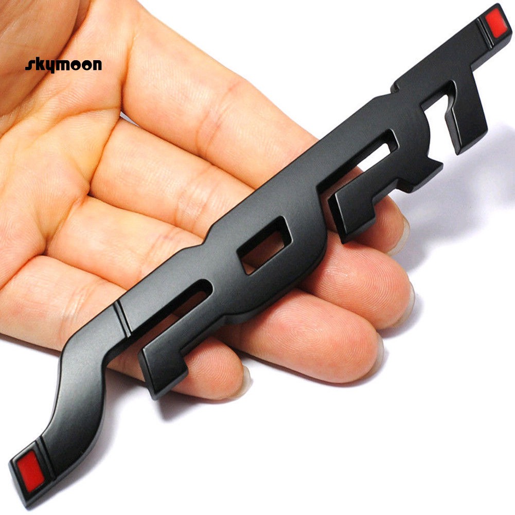 Miếng dán trang trí xe hơi hình chữ Sport 3D bằng kim loại sáng tạo