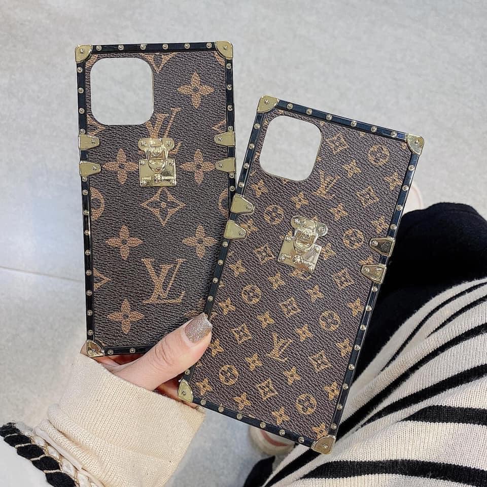 🌸Ốp lưng iphone - Ốp iphone🌸 lv trắng vuông gương full viền 6/6plus/6s/6splus//7plus/8/8plus/x/xs/11/12/pro/max/plus/pro