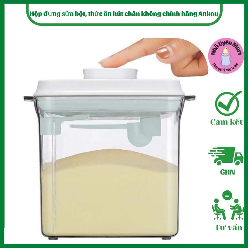 Hộp đựng sữa bột, thức ăn hút chân không chính hãng Ankou