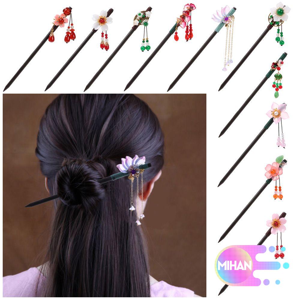 Trâm cài tóc thủ công họa tiết hoa xinh xắn thời trang