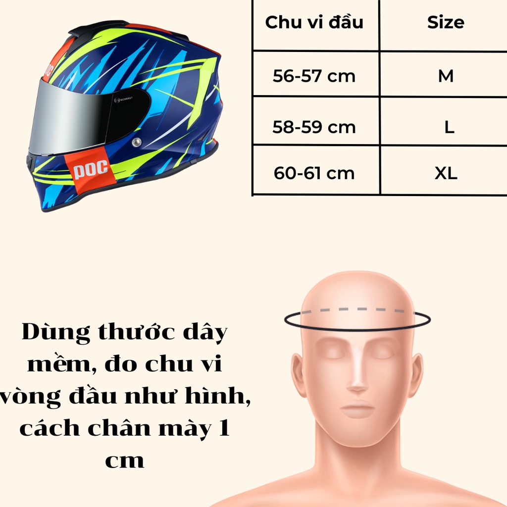 Mũ bảo hiểm Fullface 1 kính POC REVO New 2021  - BIKER.176 - Mũ bảo hiểm chính hãng Vũng Tàu