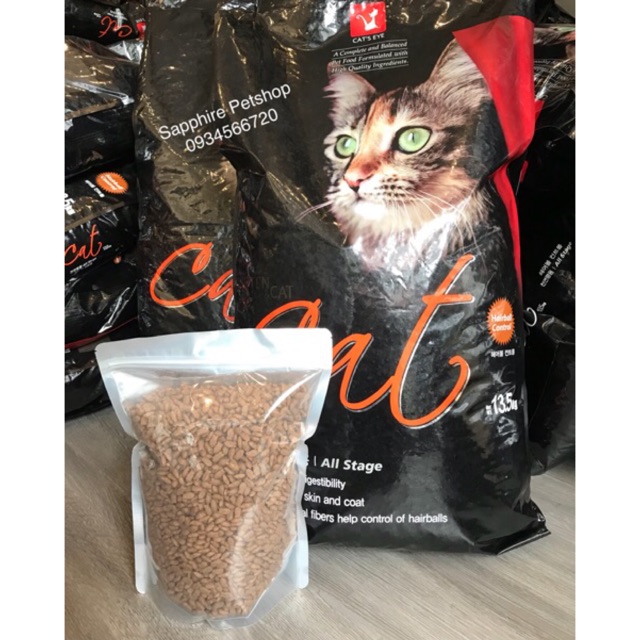 HẠT CATEYE - CAT ON CHO MÈO TÚI ZIP 1kg