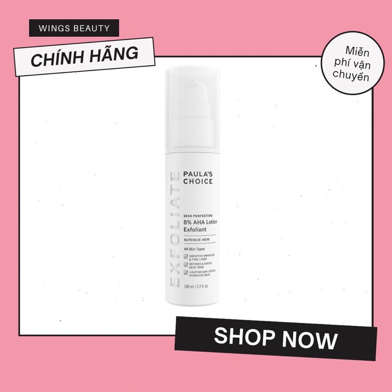 PAULA'S CHOICE - Kem tẩy tế bào chết Skin Perfecting 8% AHA Lotion 100ml