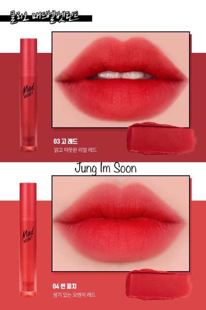 Son Kem CLIO Mad Velvet Tint | Thế Giới Skin Care