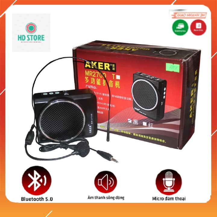 Máy Trợ Giảng AKER MR2700 Dành Cho Giáo Viên, Hướng Dẫn Viên Du Lịch, Bán Hàng Online...Bảo Hành 12 Tháng Dễ Sử Dụng.