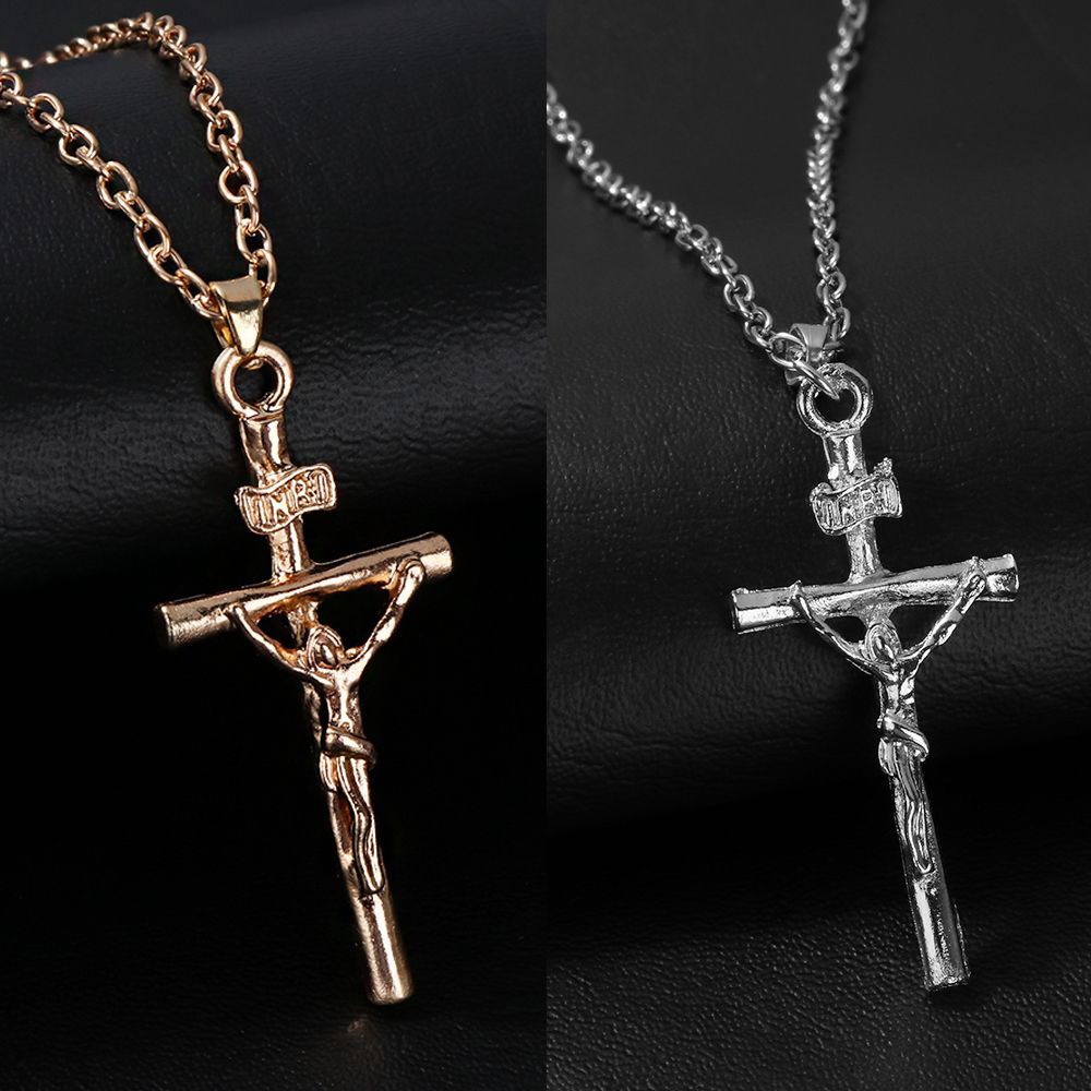 Dây Chuyền Mạ Vàng 18k Mặt Thánh Giá Chúa Jesus