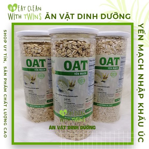 YẾN MẠCH OAT (ÚC) ❤️FREE SHIP❤️ YẾN MẠCH ORGANIC CAO CẤP - THỰC PHẨM GIẢM CÂN, ĂN KIÊNG DINH DƯỠNG 500G