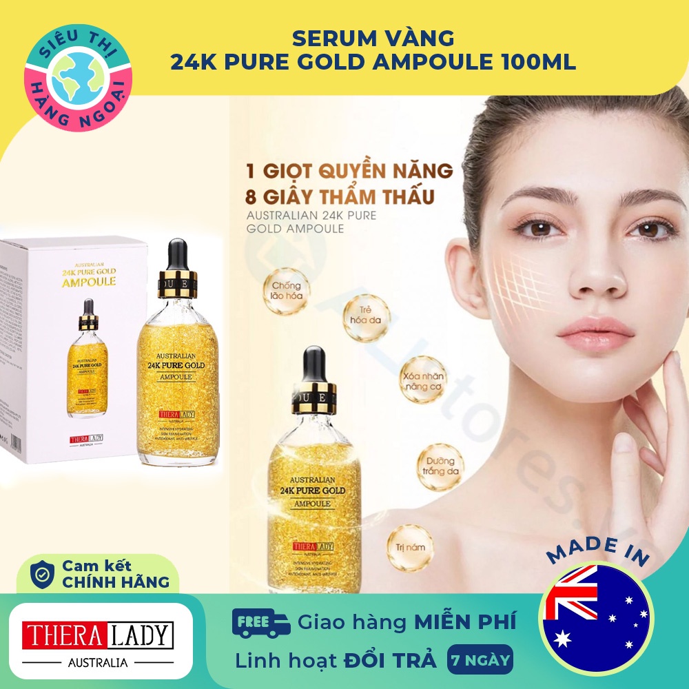 Serum tinh chất vàng 24K Pure Gold Ampoule của Úc - 100ml | BigBuy360 - bigbuy360.vn