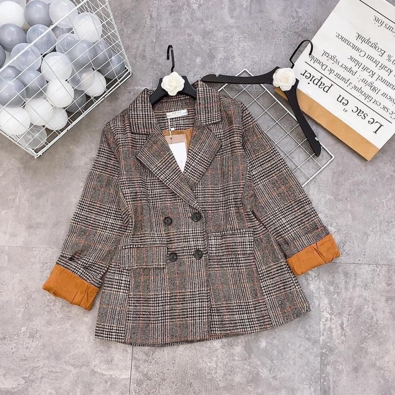 Áo Dạ Hàn Tay Phối Cam bigsize 50-90kg siêu xinh | BigBuy360 - bigbuy360.vn