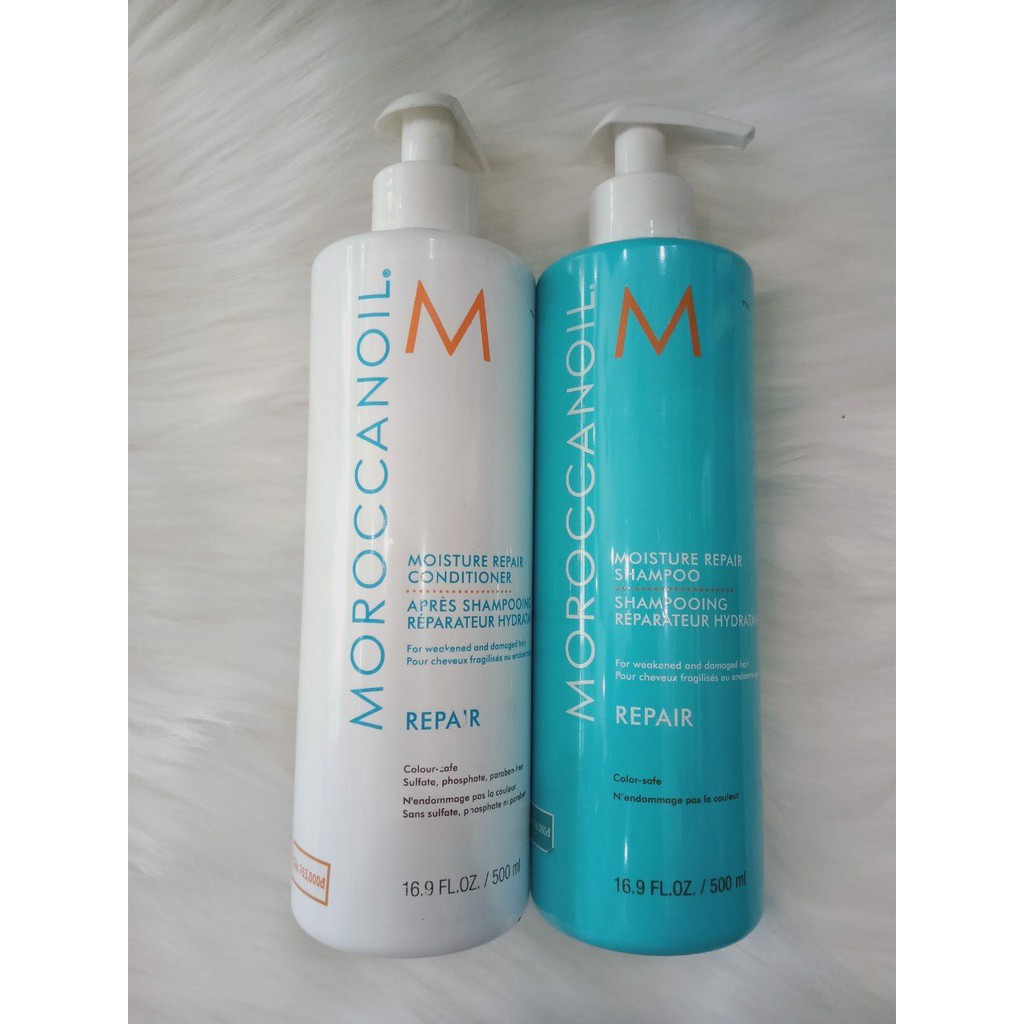 MOROCCANOIL ] DẦU GỘI XẢ PHỤC HỒI ĐỘ ẨM MOROCCANOIL REPAIR 1000ML CHÍNH HÃNG