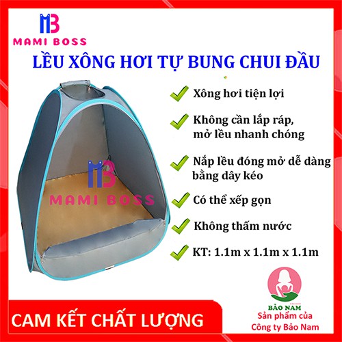 LỀU XÔNG HƠI TỰ BUNG CHUI ĐẦU MAMI BOSS – MÀU NGẪU NHIÊN