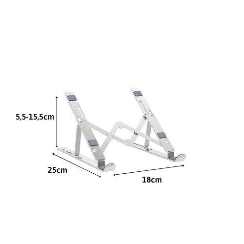 Giá đỡ Laptop Macbook Ipad bằng nhôm, đế tản nhiệt Laptop Stand có thể chỉnh độ cao