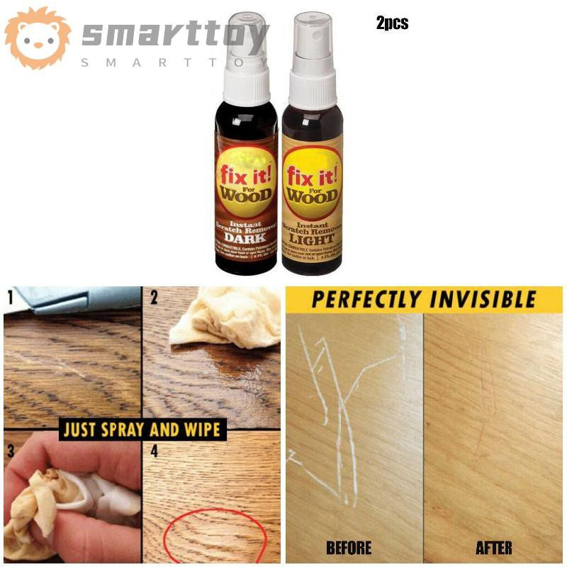 2 Pcs Instant Fix Wood Scratch Remover Repair Paint for Wooden Table Bed Floor