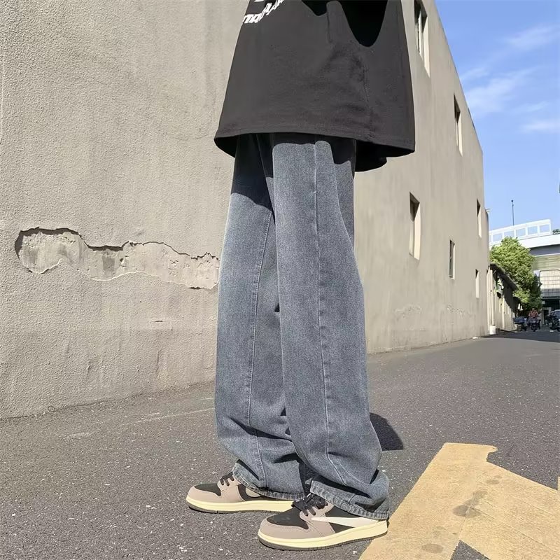 Quần jeans Trơn Thời Trang Nhật Bản Cho Nam Size S-3XL