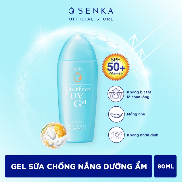 Gel sữa chống nắng Senka Perfect UV Gel 80ml