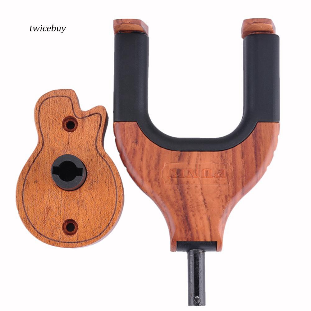 Giá treo tường tự động bằng gỗ móc đàn guitar điện acoustic bass chuyên dụng