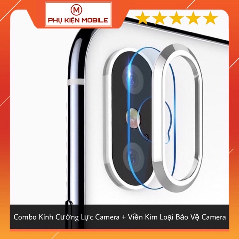 [HOT] COMBO KÍNH CƯỜNG LỰC CAMERA + VIỀN KIM LOẠI BẢO VỆ CAMERA DÀNH CHO IP 6/6S/6+/6S+ 7/8 7/8+ X XR XSMAX