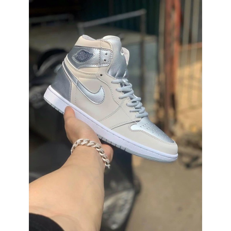 Giày thể thao Jordan 1 Tokyo Trắng Bạc Hàng Rep 1:1 ( Ảnh thật )