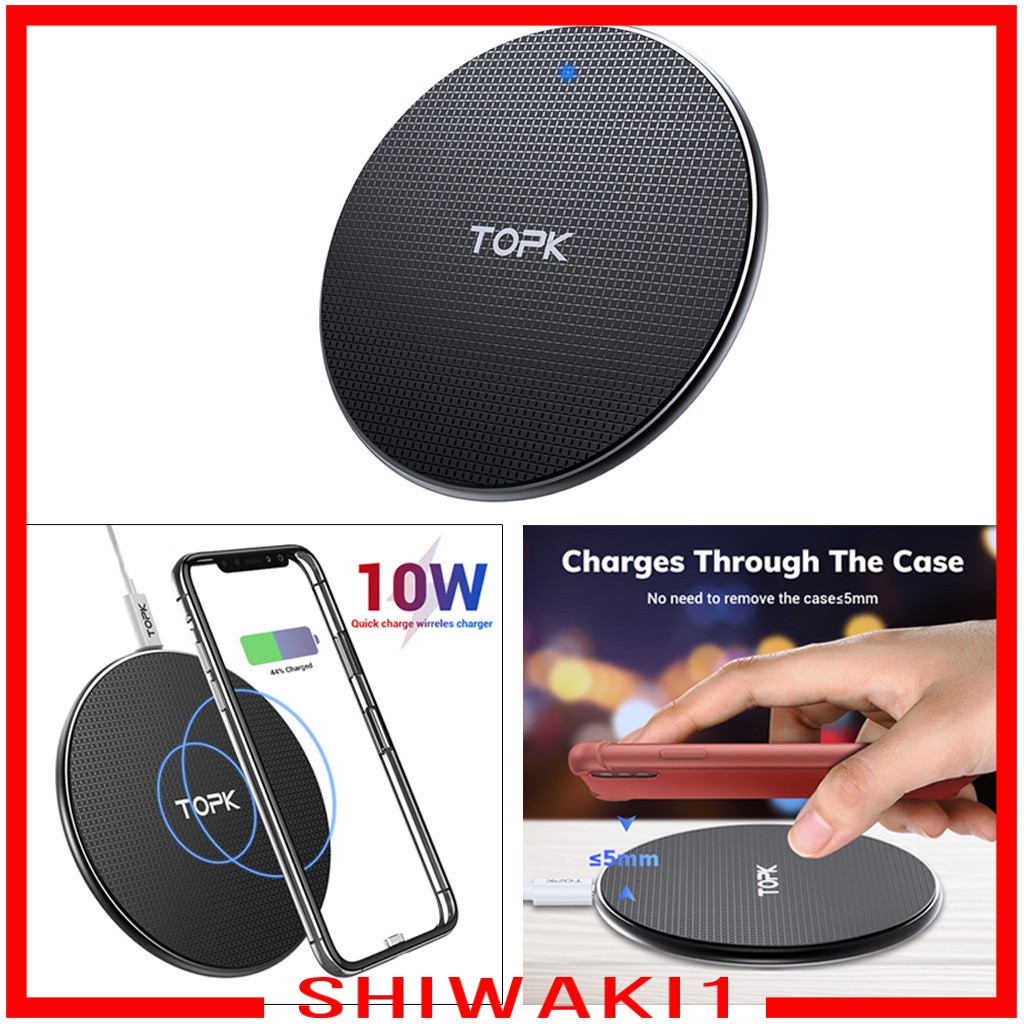 Đế Sạc Nhanh Không Dây Shiwaki1 Chuyên Dụng Cho Iphone Samsung