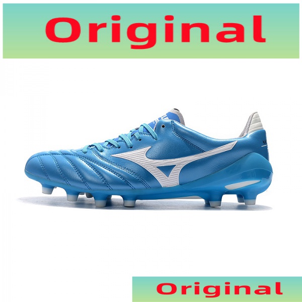Giày Đá Bóng Mizuno moreliane.2fg Nissan FG Màu Xanh Dương 3pi4