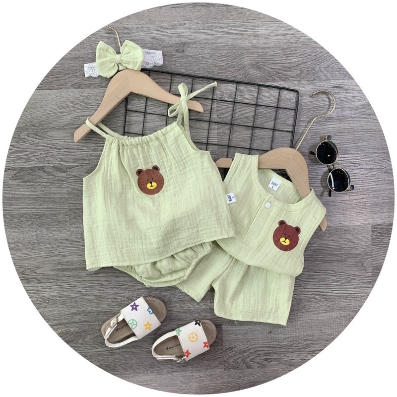 Set Bộ Xô Muslin chất đẹp loại 1 cho bé trai bé gái