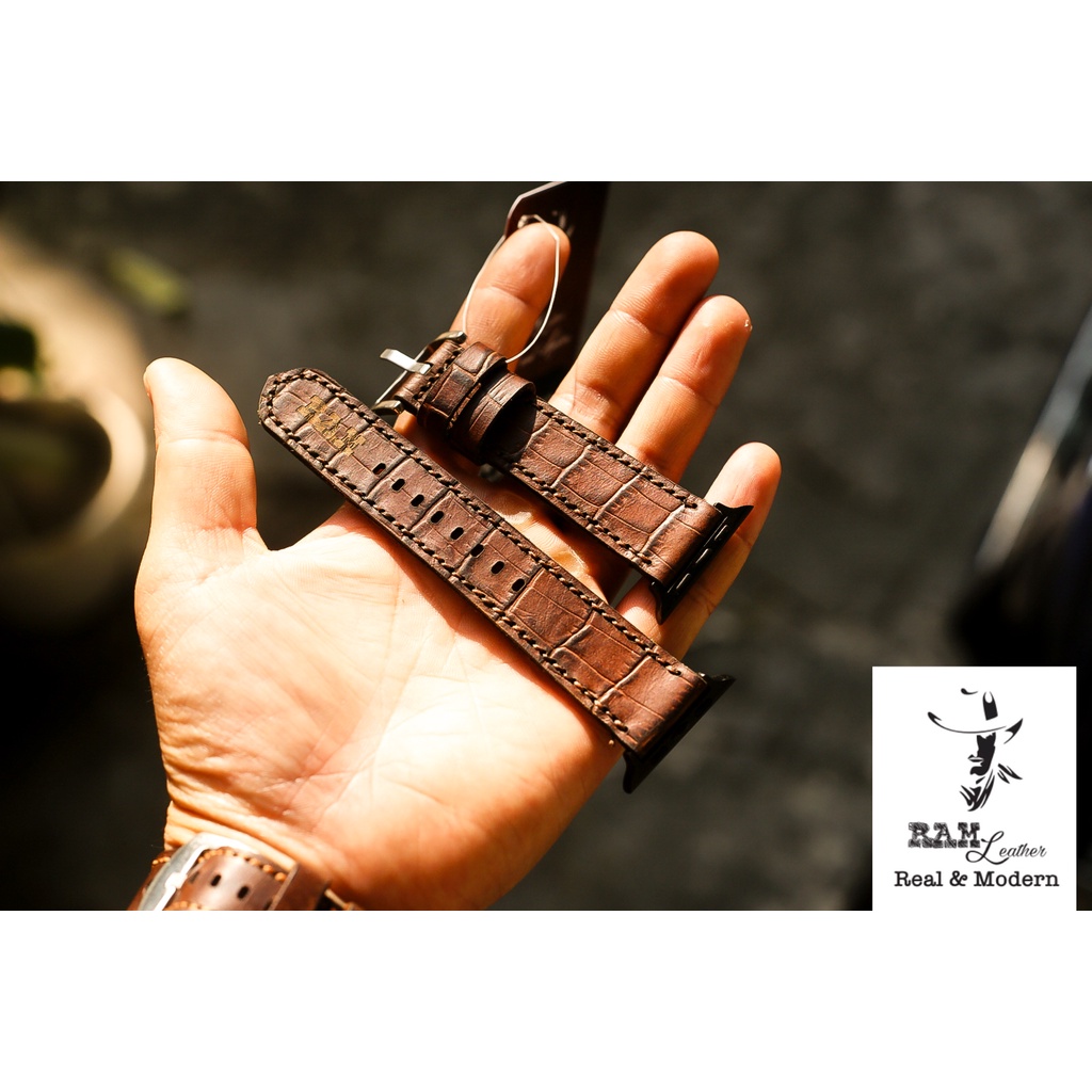 Dây đồng hồ Apple Watch , Iwatch , Iphone Watch Da Bò RAM Leather Classic 1928 Bền Đẹp
