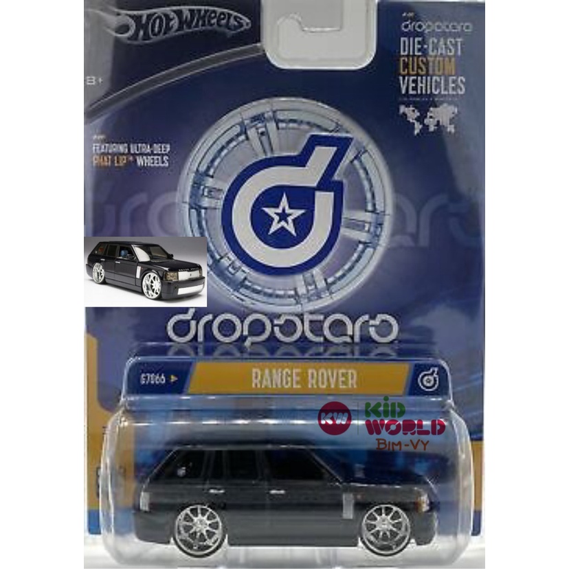 Xe mô hình Hot Wheels Dropstars Series Range Rover G7066, bánh cao su. Tỷ lệ 1:50.