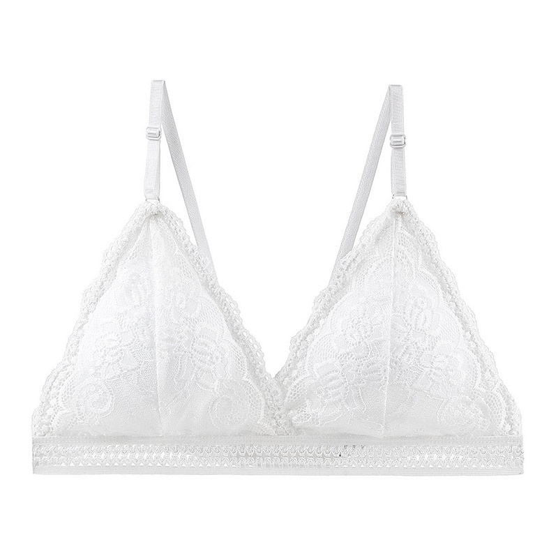 AOFEIQIKE Áo lót Không Gọng Lưng Phối Ren Thoáng Khí Thoải Mái Size M-Xl