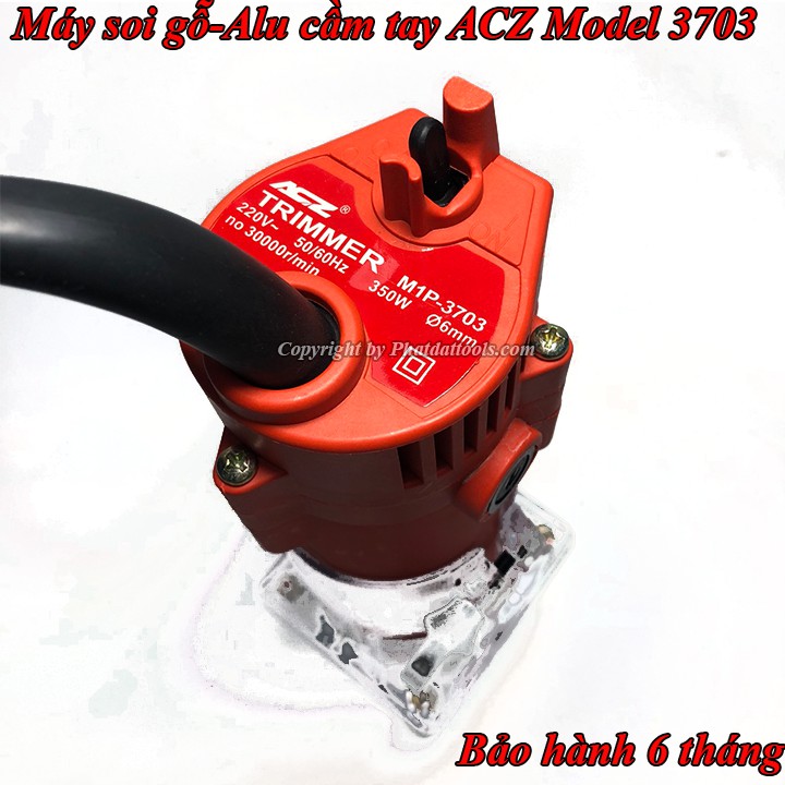 Máy Đánh Cạnh Gỗ,Soi Gấp Mép Alu ACZ Model 3703-Tặng Kèm Mũi Soi Alu